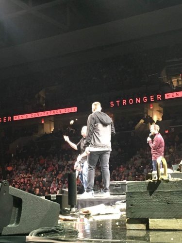 Ian stewart Chainsaw Juggler at Stronger Mens Conference